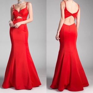Red gown